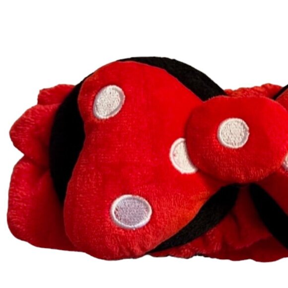 The Creme Shop x Disney Minnie Mouse NWOB Set of 2 Spa Plush Headbands Red Pink - Picture 3 of 13
